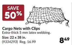 Princess Auto 22 x 38 in. Cargo Nets with Clips offer
