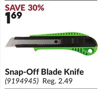 Princess Auto Snap-Off Blade Knife offer