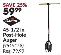 Princess Auto 45-1/2 in. Post-Hole Auger offer