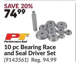 Princess Auto 10 pc Bearing Race and Seal Driver Set offer