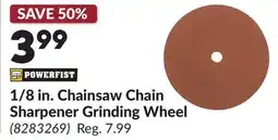 Princess Auto 1/8 in. Chainsaw Chain Sharpener Grinding Wheel offer