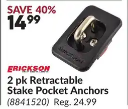 Princess Auto 2 pk Retractable Stake Pocket Anchors offer