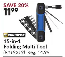 Princess Auto 15-in-1 Folding Multi Tool offer