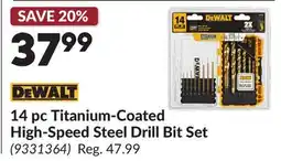 Princess Auto 14 pc Titanium-Coated High-Speed Steel Drill Bit Set offer