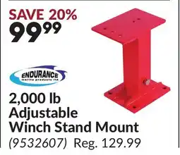 Princess Auto 2,000 lb Adjustable Winch Stand Mount offer