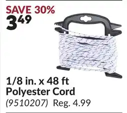 Princess Auto 1/8 in. x 48 ft Polyester Cord offer