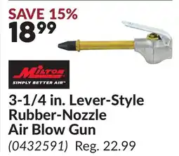 Princess Auto 3-1/4 in. Lever-Style Rubber-Nozzle Air Blow Gun offer