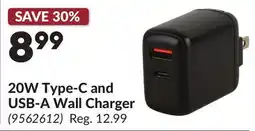 Princess Auto 20W Type-C and USB-A Wall Charger offer