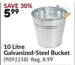 Princess Auto 10 Litre Galvanized-Steel Bucket offer