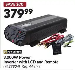 Princess Auto 3,000W Power Inverter with LCD and Remote offer