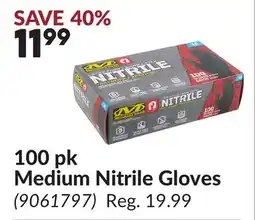Princess Auto 100 pk Medium Nitrile Gloves offer