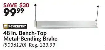 Princess Auto 48 in. Bench-Top Metal-Bending Brake offer