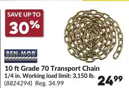 Princess Auto 10 Grade 70 Transport Chain offer