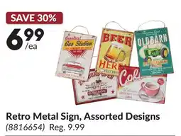 Princess Auto Retro Metal Sign offer