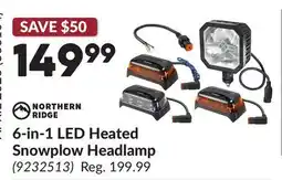 Princess Auto 6-in-1 LED Heated Snowplow Headlamp offer