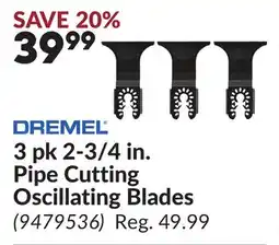 Princess Auto 3 pk 2-3/4 in. Pipe Cutting Oscillating Blades offer