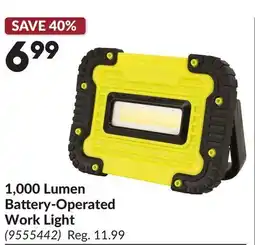 Princess Auto 1, 000 Lumen Battery-Operated Work Light offer
