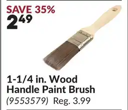 Princess Auto 1-1/4 in. Wood Handle Paint Brush offer