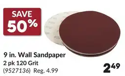Princess Auto 9 in. 2 pk 120 Grit Wall Sandpaper offer