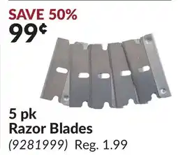 Princess Auto 5 pk Razor Blades offer