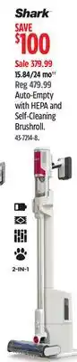 Canadian Tire Shark Auto-Empty with HEPA and Self-Cleaning Brushroll offer