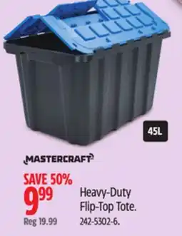 Canadian Tire MASTERCRAFT Heavy-Duty Flip-Top Tote offer