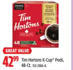 Canadian Tire Tim Hortons K-Cup Pods, 48-Ct offer