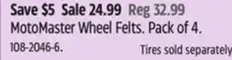 Canadian Tire MotoMaster Wheel Felts offer