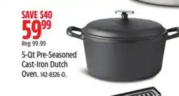 Canadian Tire Lagostina 5-Qt Pre-Seasoned Cast-Iron Dutch Oven offer