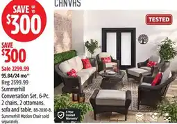 Canadian Tire Summerhill Conversation Set offer