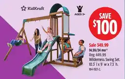 Canadian Tire Wilderness Swing Set offer