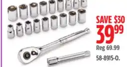 Canadian Tire Mastercraft Socket Set, 1/2-in Drive, 20- pc, 60 teeth offer