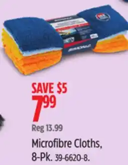 Canadian Tire Simoniz Microfibre Cloths, 8-Pk offer