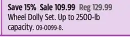 Canadian Tire Certified Wheel Dolly Set offer