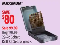 Canadian Tire MAXIMUM 29-Pc Cobalt Drill Bit Set offer