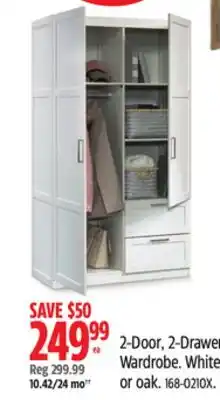 Canadian Tire Sauder 2-Door, 2-Drawer Wardrobe offer