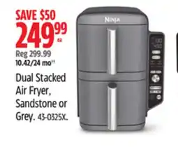 Canadian Tire Dual Stacked Air Fryer, Sandstone or Grey offer
