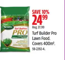Canadian Tire Turf Builder Pro Lawn Food. Covers 400m2 offer