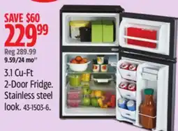 Canadian Tire Vida by PADERNO 3.1 Cu-Ft 2-Door Fridge offer