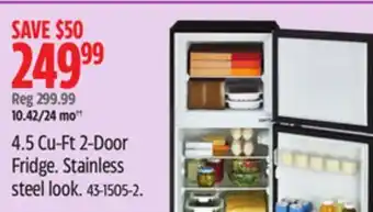 Canadian Tire Vida by PADERNO 4.5 Cu-Ft 2-Door Fridge offer