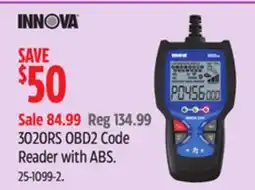 Canadian Tire 3020RS OBD2 Code Reader with ABS offer