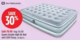Canadian Tire Queen Double-High Air Bed with 120V Pump offer
