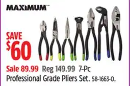 Canadian Tire Maximum Professional Grade Pliers Set offer