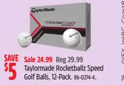 Canadian Tire Taylormade Rocketballz Speed Golf Balls offer