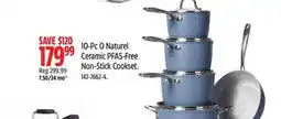 Canadian Tire Heritage 10-Pc O Naturel Ceramic PFAS-Free Non-Stick Cookset offer