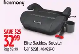 Canadian Tire Elite Backless Booster Car Seat offer