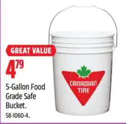Canadian Tire Canadian Tire 5-Gallon Food Grade Safe Bucket offer