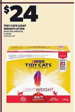 Loblaws TIDY CATS LIGHT WEIGHT LITTER offer