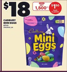 Loblaws CADBURY MINI EGGS offer