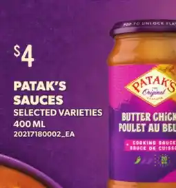 Loblaws PATAK'S SAUCES offer